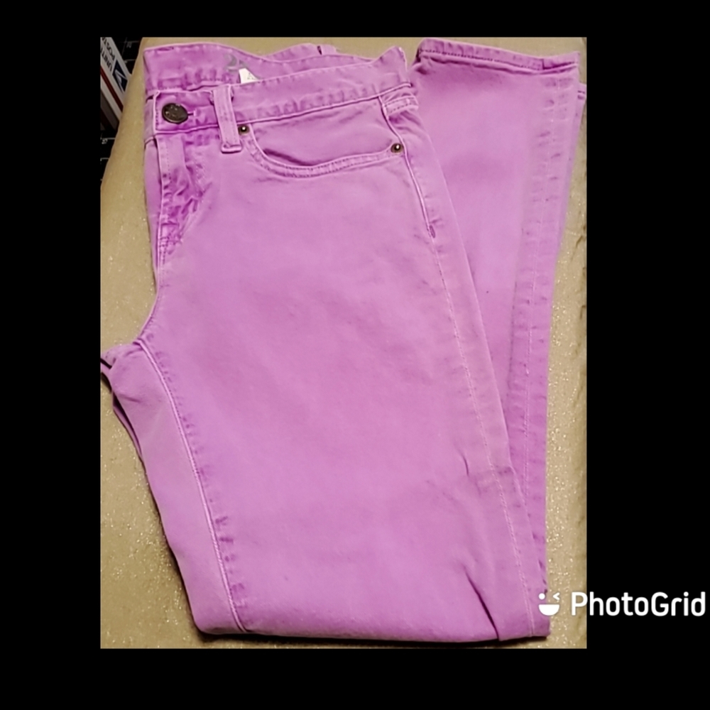 J.Crew Toothpick Ankle Neon Violetta Jeans - Picture 1 of 11